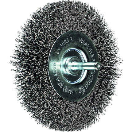 Afbeelding PFERD TOOLS ronde borstels ongetordeerd voor boormachines, universeel op stift POS RBU 10012/6 ST 0,30 UNIVERSAL (1)