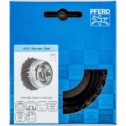 Afbeelding PFERD TOOLS komborstel schroefdraad TBG