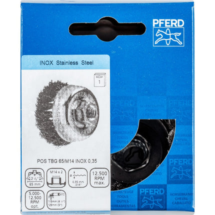 Afbeelding PFERD TOOLS komborstel schroefdraad TBG