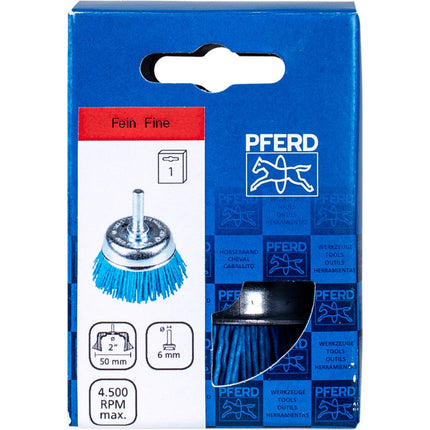 Afbeelding PFERD TOOLS komborstel, ongetordeerd, universeel voor boormachine, op stift POS TBU 50/6 BLUE 180 UNIVERSAL (1)