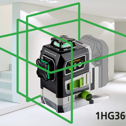 Laserliner Powerplane 3G 18V Set met Variostand en Adapter-Set - 036.380
