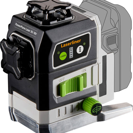 Laserliner Powerplane 3G 18V Set met Variostand en Adapter-Set - 036.380