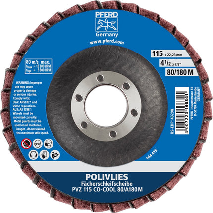 Afbeelding PFERD TOOLS lamellenschijf, vlak PVZ CO COOL