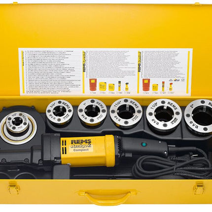 REMS Amigo 2 Draadsnijmachine Compact Set R 1/2+3/4+1+1 1/4+1 1/2+2 - 540024 R220