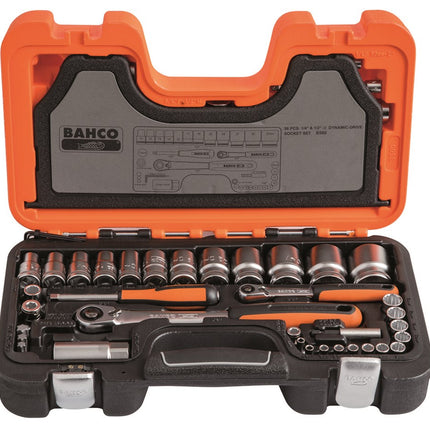 Bahco Doppenset 1/4" 1/2" 56D – S560