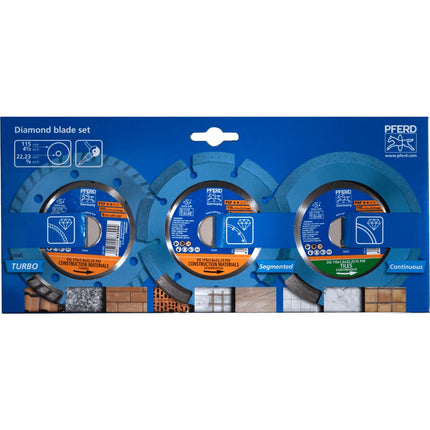 Afbeelding PFERD TOOLS diamant-doorslijpschijvenset SET 115x1,6/1,9x22,23 START
