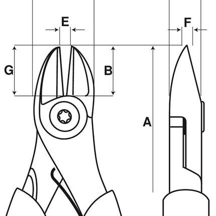 Bahco Zijsnijtang Lindstrom – P6160