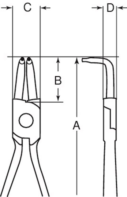 Bahco Binnenborgringtang 225mm – 2461 C40