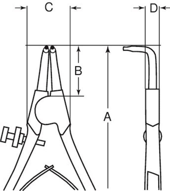 Bahco Buitenborgringtang 180mm – 2464 A19