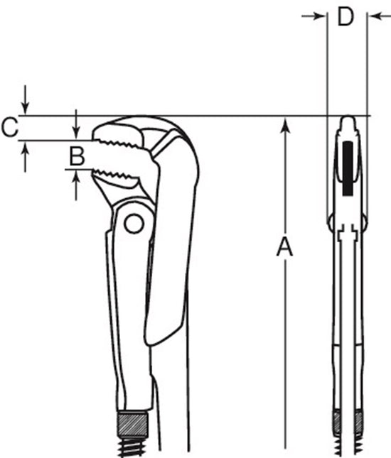 Bahco Pijpsleutel 2 – DOW 175-2