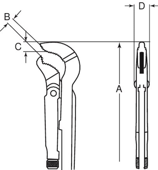 Bahco Hoekpijptang 2 – DOW 177-2