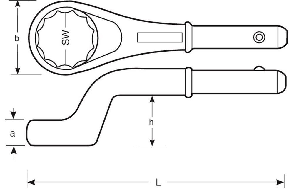 Bahco Opsteekringsleutel 75mm – 310M-75