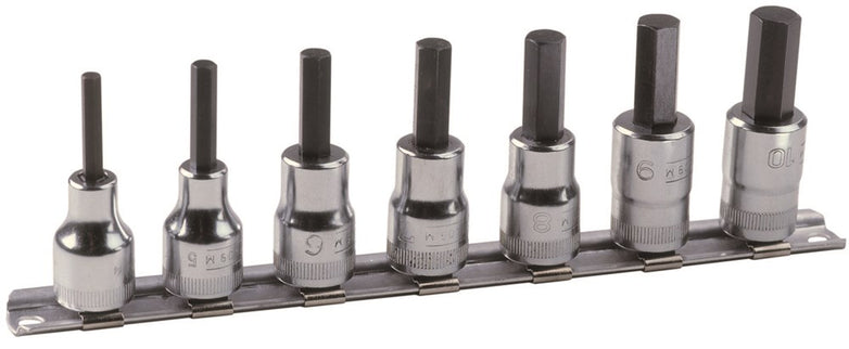 Bahco Dopsleutelset 3/8" HEX RAIL 7D – 7409MR/S7