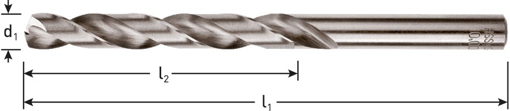 HSS-G Spiraalboor, SILVER-LINE