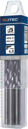 HSS-G Spiraalboor, lang, SILVER-LINE