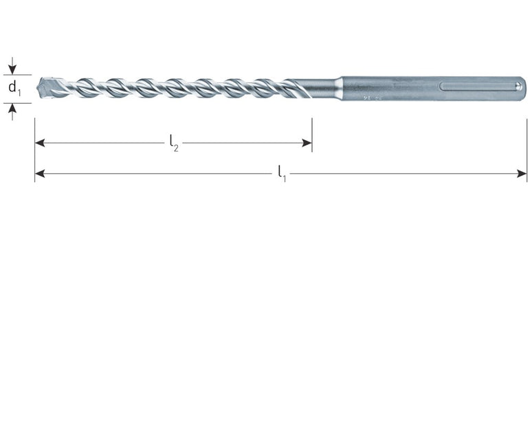 Hamerboor, SDS-max, 2-snijder