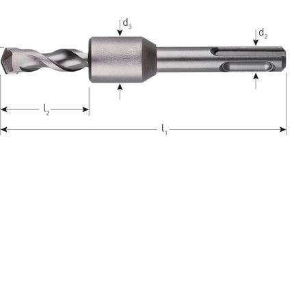 Hamerboor, SDS-plus V-Breaker met diepte aanslag