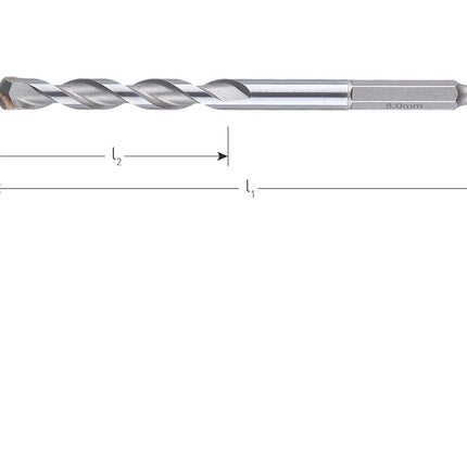 UNIDre multifunctionele boor, 1/4\" (E6.3) bitopname, in EV-pack
