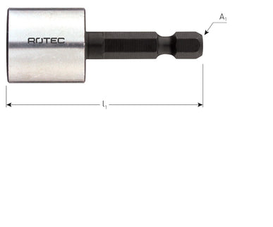 Dopsleutel, E6.3, magnetisch