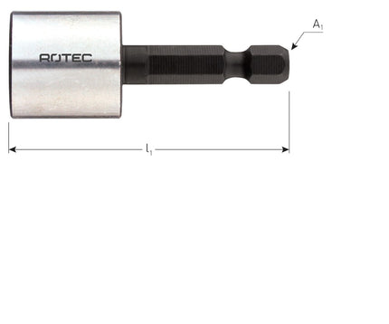 Dopsleutel, E6.3, magnetisch