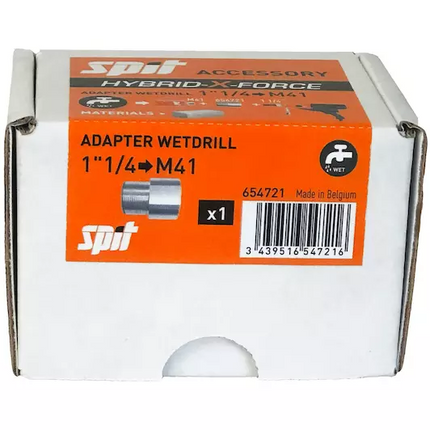 SPIT Hybrid Adapter voor Natboren 1 1/4" > M41 - 654721