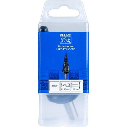 Afbeelding PFERD TOOLS hss-getrapte boor, hicoat-coating STB HSS 06-37/10 HC-FEP