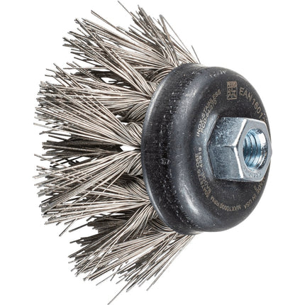 Afbeelding PFERD TOOLS komborstels getordeerd, met schroefdraad dia TBG 65/M14 INOX 0,50 DIA 270