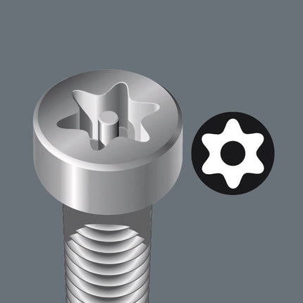 Wera Krachtbit TX25 89mm 1/4" met Gaatje in PUNT - TYPE 867/4 – 82060053