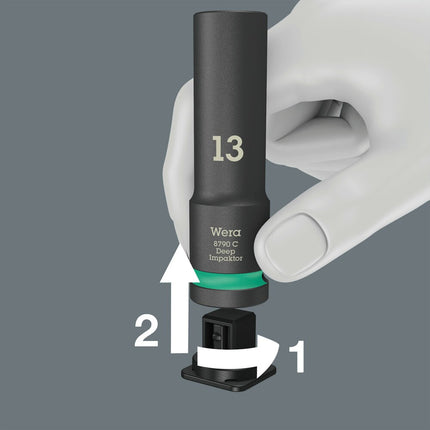 Afbeelding Wera dopsleutelset 1/2\" 8790 C Impaktor Deep Set 1
