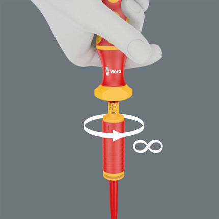 <b>Onbegrensd losdraaimoment</b><br/>Onbegrensd losdraaimoment voor het losdraaien van vastzittende schroeven.