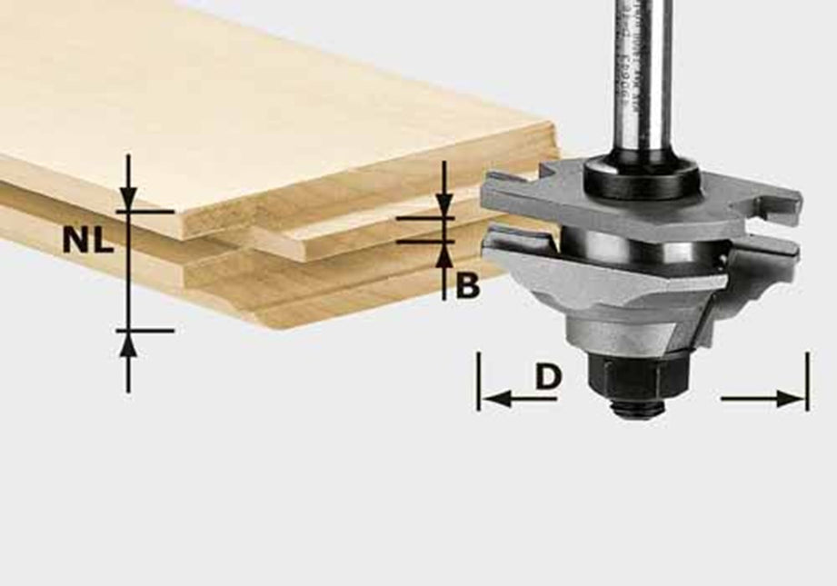Profiel-messingfrees HW schacht 8 mm HW S8 D46 x D12-FD