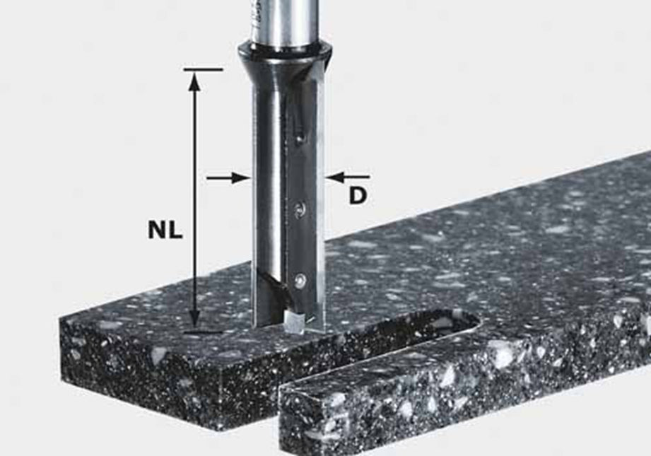 Keermes-groeffrees HW schacht 12 mm HW S12 D14/45 WM