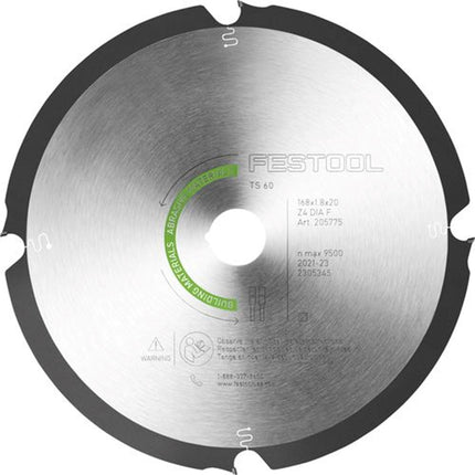 Cirkelzaagblad DIA 168x1,8x20 F4
