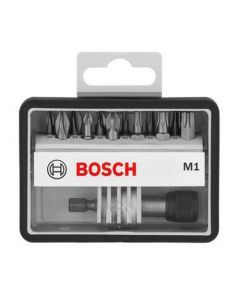 Bosch 12+1-delige Robust Line bitset M Extra Hard PH1; PH2; PH3; PZ1; PZ2; PZ3; T10; T15; T20; T25; T30; T40; 25 mm