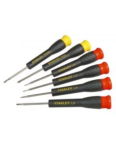 Stanley STHT0-62631 6-delige Precisie Schroevendraaierset  1mm / 1,2mm / 1,5mm / 1,8mm / PH000 / PH00