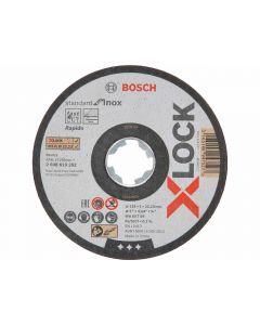 Bosch 125mm doorslijpschijven INOX RVS 10 stuks ook X-Lock slijpschijven blik