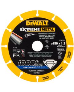 DeWalt DT40253-QZ Extreme Metal Doorslijpschijf 150x22.23x1.3mm