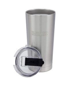 DeWalt DXC20OZTSS Thermo Beker Zilver 600ml Isolatiebeker voor Koffie en Frisdrank 0.6L