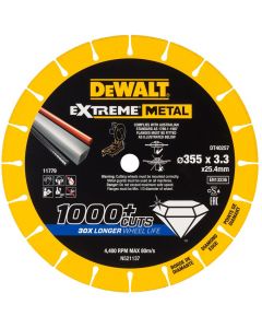 DeWalt DT40257-QZ Extreme Metal Doorslijpschijf 355X25.4X3.3mm