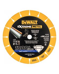 DeWALT DT40256-QZ Extreme Metal Doorsnijschijf 300X25.4X3.3MM