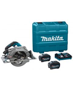 Makita HS010GT201 Max Cirkelzaag 235 mm 40V met 2x 5.0Ah Accu, snellader in kunststof koffer