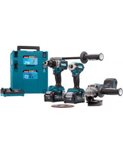 Makita DK0125G301 XGT 40V Combiset DF001G / TD001G / GA005G 2x BL4040, DC40RA in Mbox 2 