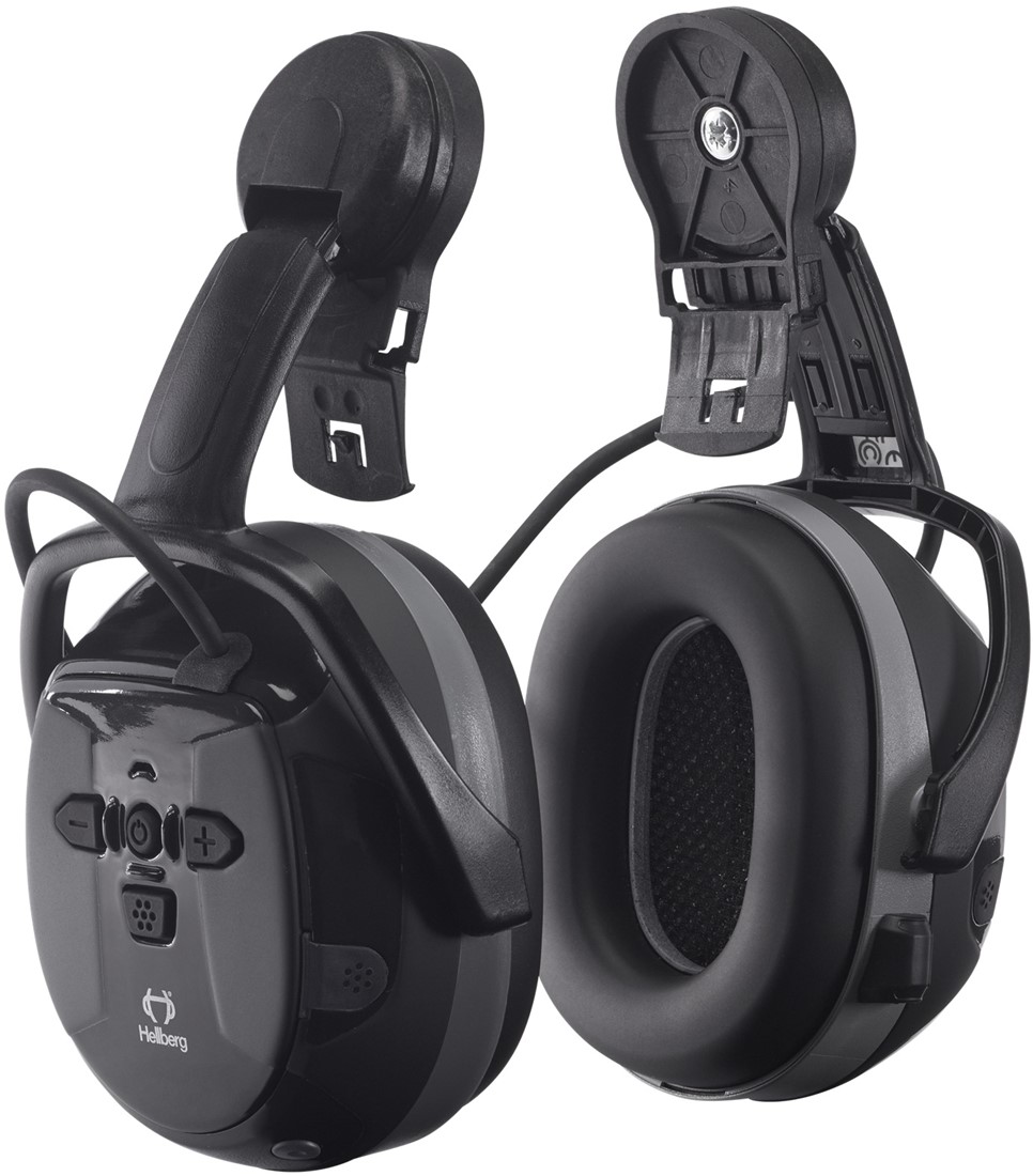 Hellberg X-Stream Helm Bevestiging Gehoorbescherming Gehoorkap Bluetooth + Active Listening - 48101-001
