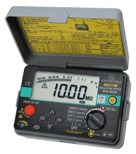 Kyoritsu Digitale Isolatieweerstandmeter 100/250/500/1000V 3023A