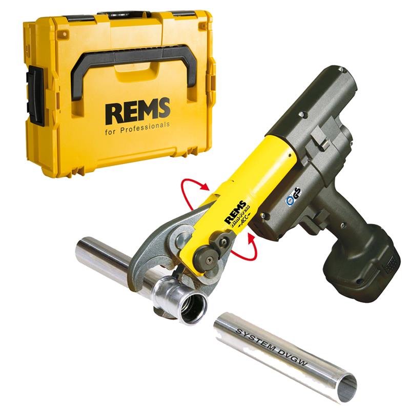 REMS Mini-Press S 22V Li-Ion Set M15-22-28