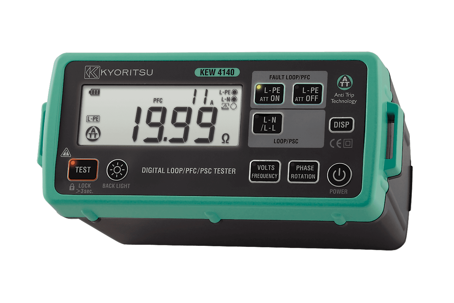 Kyoritsu Impedantiemeter met een teststroom tot 6A met ATT 4140